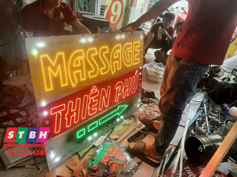 Bảng hiệu led Massage