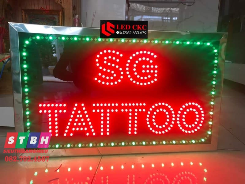 Hộp đèn led Tattoo