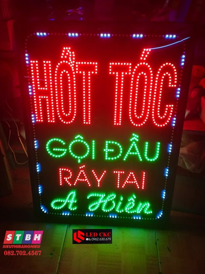 Hộp đèn led Hớt Tóc