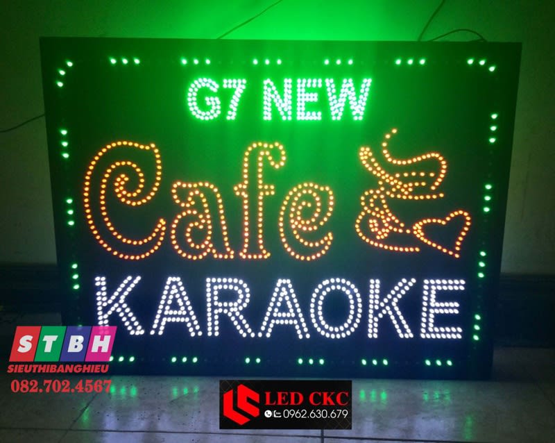 Hộp đèn led Cafe