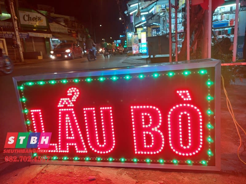 Hộp đèn led Lẩu bò