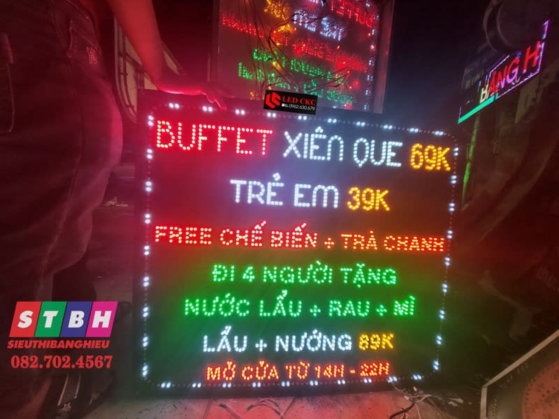 Hộp đèn led Buffet