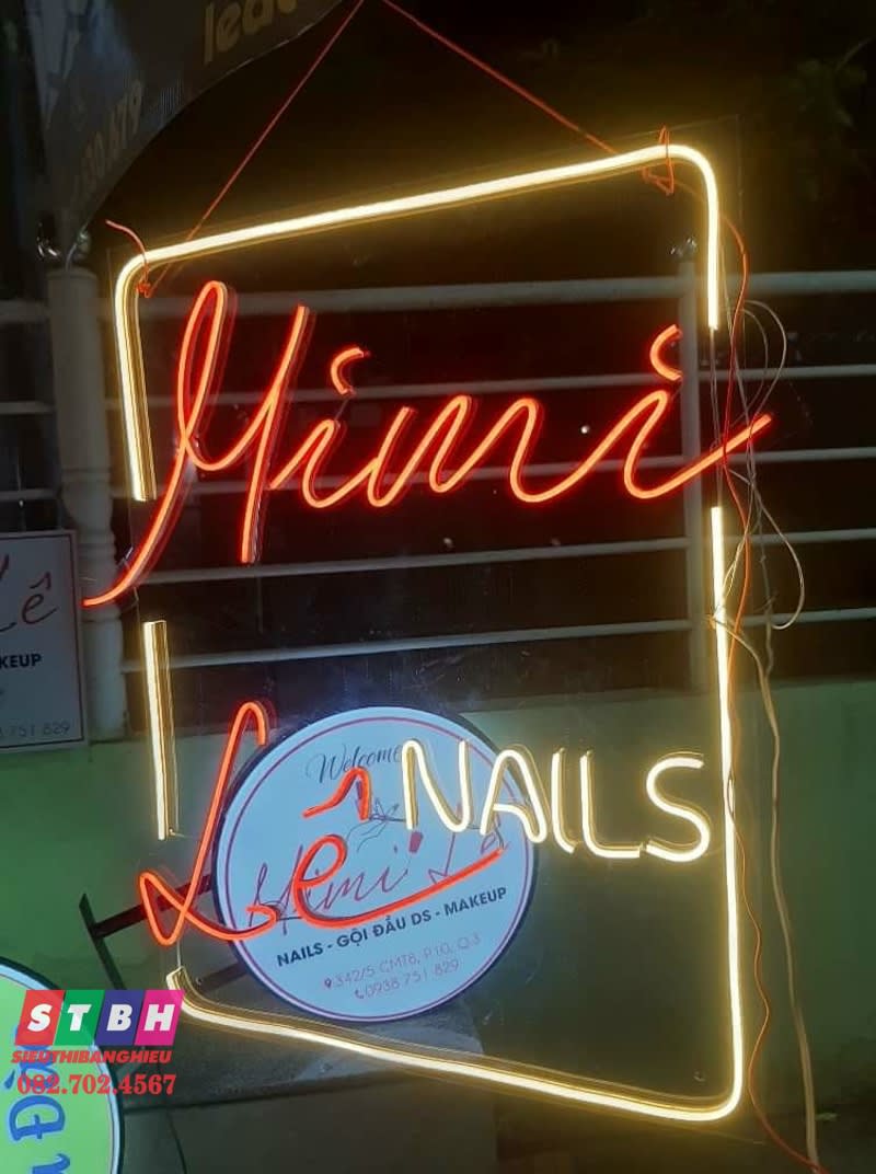 Led neon Nails