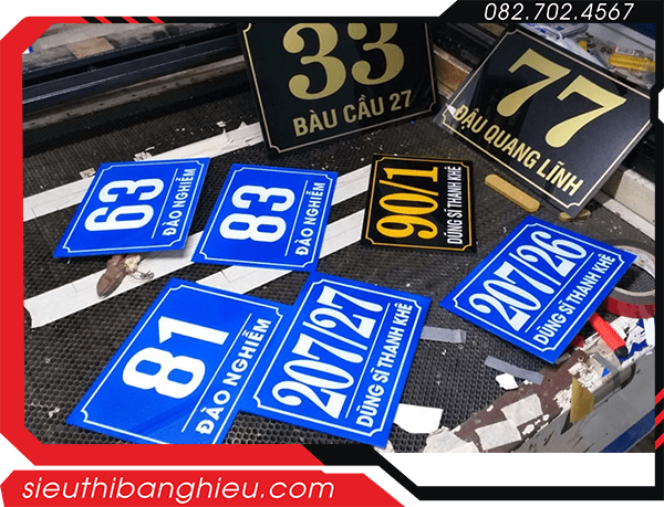 Biển Số Nhà Mica