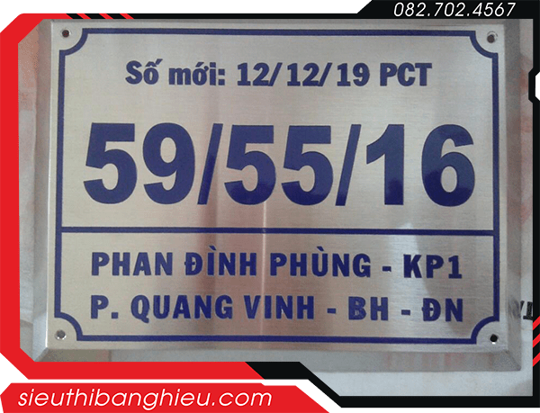 Bảng số nhà Alu