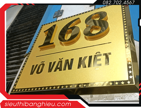 Bảng Số Nhà Inox