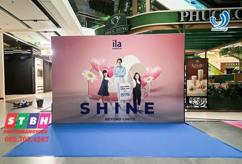 Backdrop sự kiện Shine
