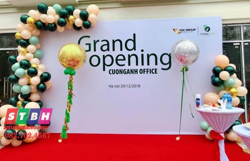 Backdrop khai trương cuonganh