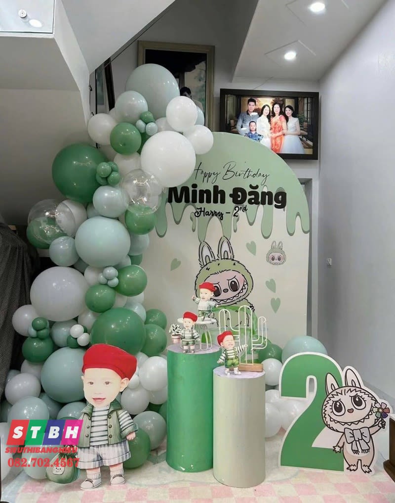 Backdrop sinh nhật Minh Đăng