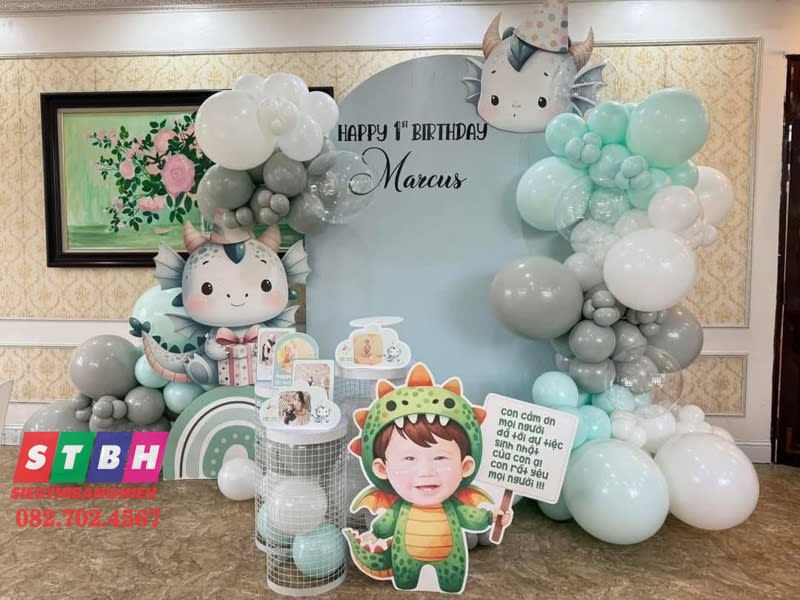 Backdrop sinh nhật Marcus