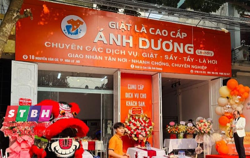 Bảng hiệu giặt sấy linh hoạt kích thước