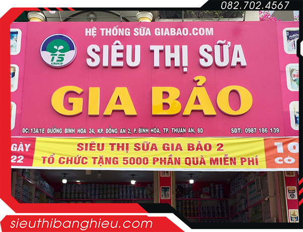 Bảng hiệu siêu thị