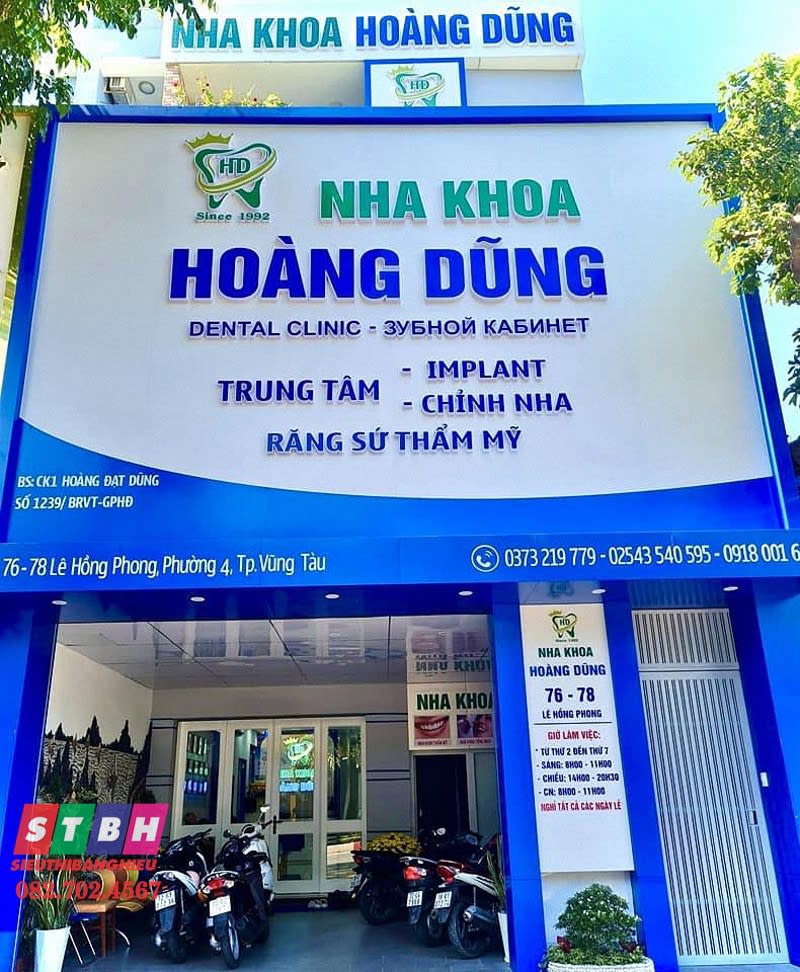 Bảng hiệu nha khoa giúp xây dựng hình ảnh chuyên nghiệp