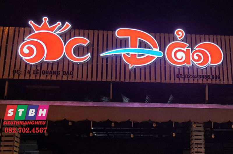 Bảng hiệu quan óc khung tôn