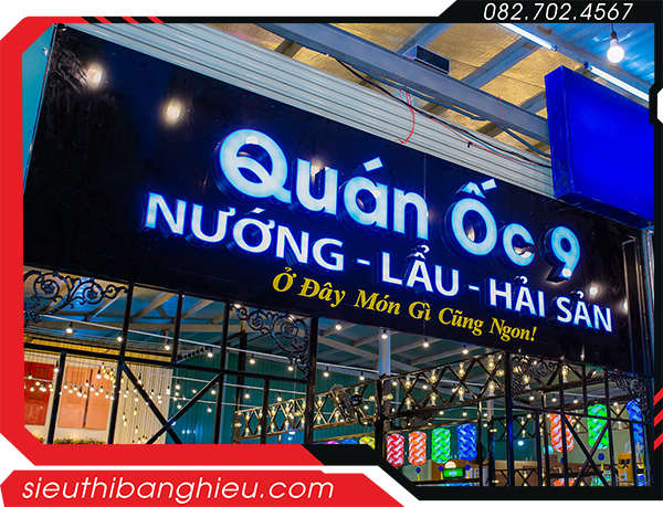 Bảng hiệu quán ốc