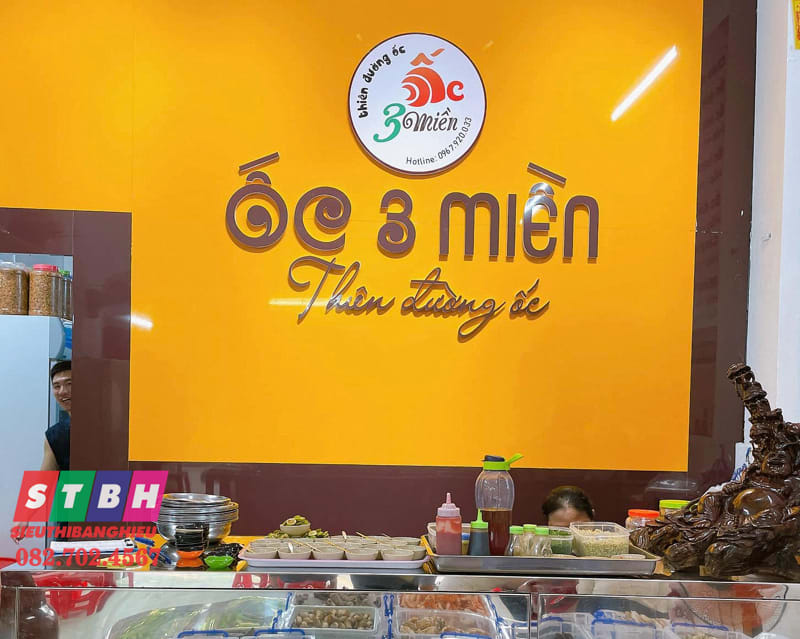 Mẫu bảng hiệu chất liệu alu