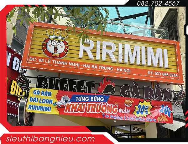 Bảng hiệu gà rán