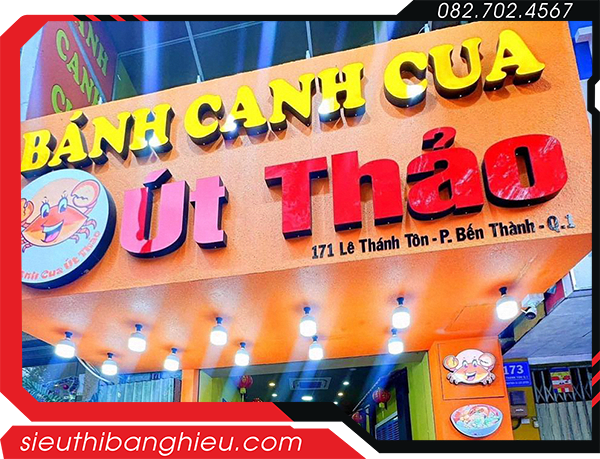 Bảng hiệu quán bánh canh