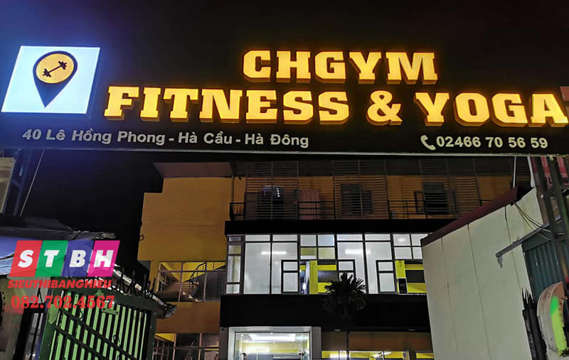 Mẫu bảng hiệu phòng gym đẹp thu hút học viên