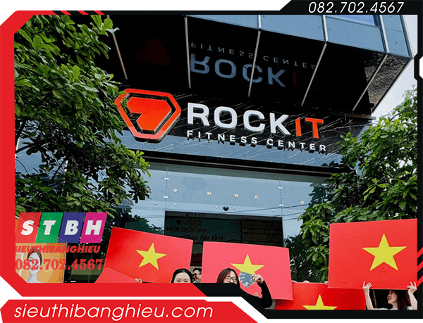 Bảng hiệu phòng gym yoga fitness