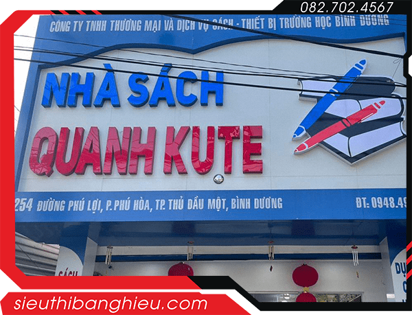 Bảng hiệu nhà sách