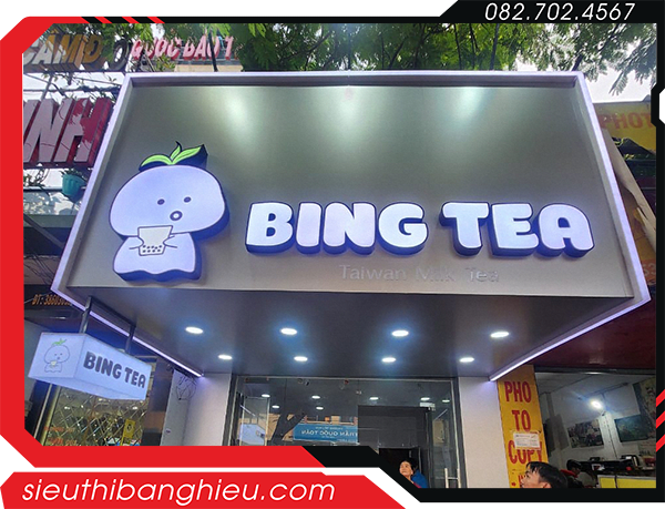 Bảng hiệu trà sữa