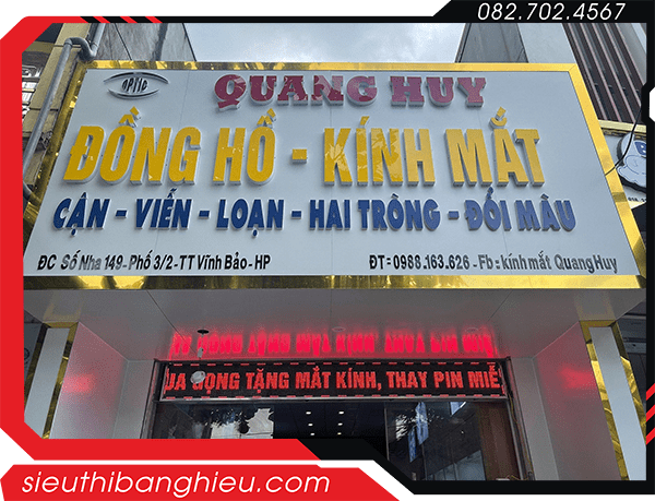Bảng hiệu mắt kính