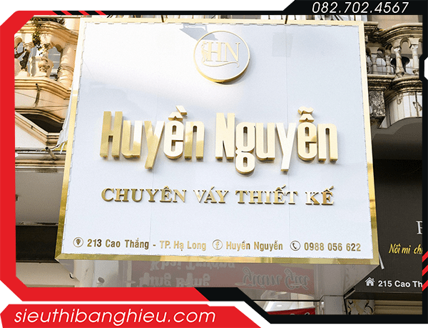 Bảng hiệu áo cưới