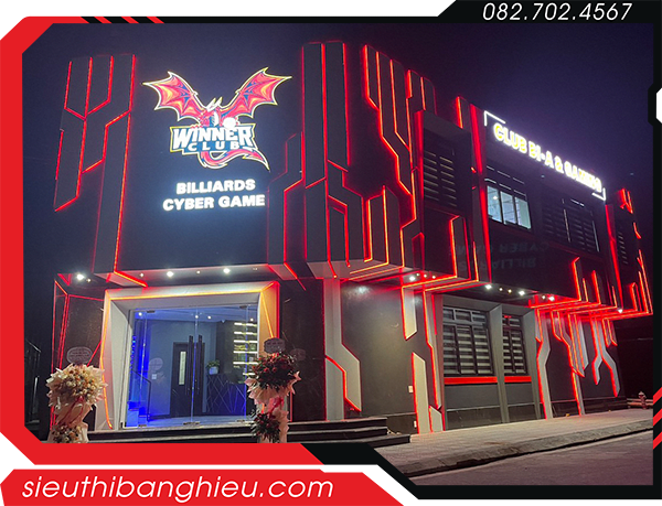 Bảng hiệu tiệm net gaming