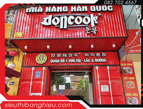 Bảng Hiệu Quán Hàn Quốc