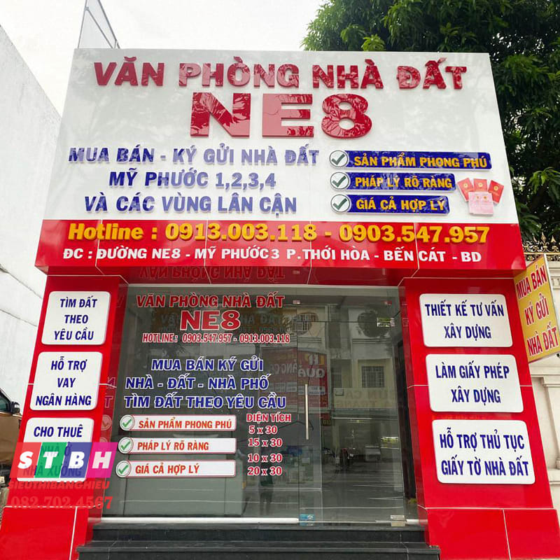 Làm bảng hiệu nhà đất đẹp và thu hút khách