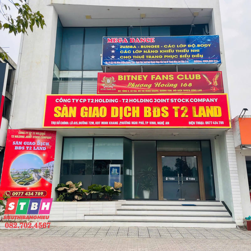 Làm bảng hiệu công ty nhà đất trọn gói giá tốt