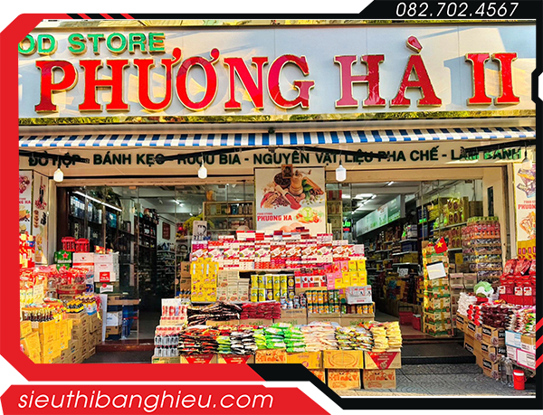 Bảng hiệu cửa hàng thực phẩm