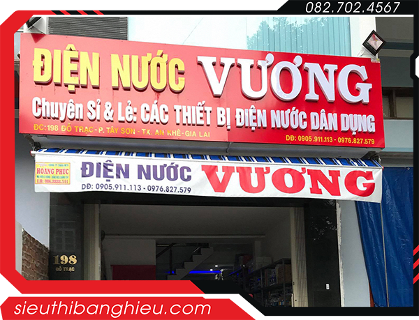 Bảng Hiệu Cửa Hàng Điện Nước