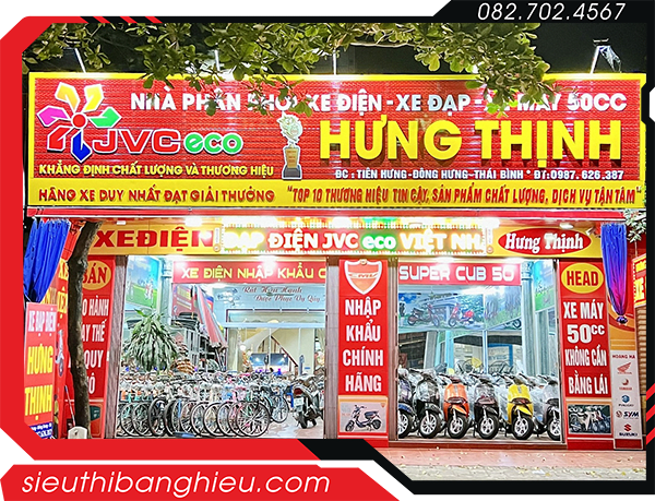 Bảng hiệu xe đạp điện