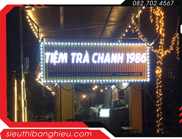 Bảng hiệu trà chanh