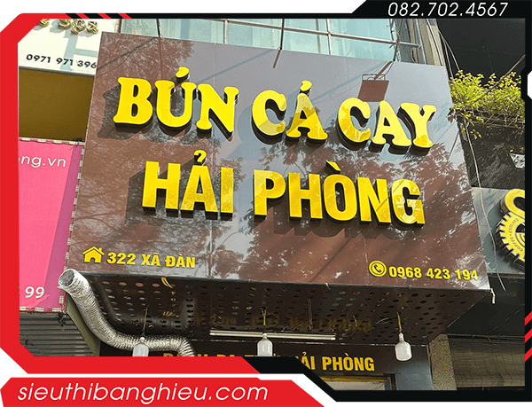 Bảng hiệu bún cá