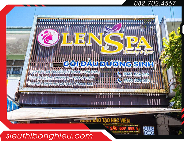 Bảng hiệu gội đầu dưỡng sinh