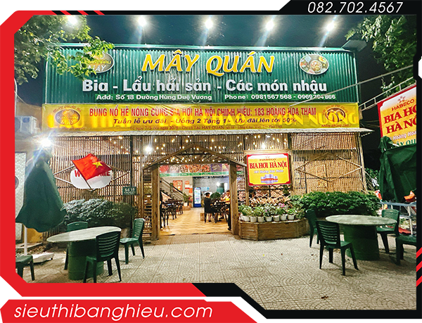 Bảng hiệu quán bia
