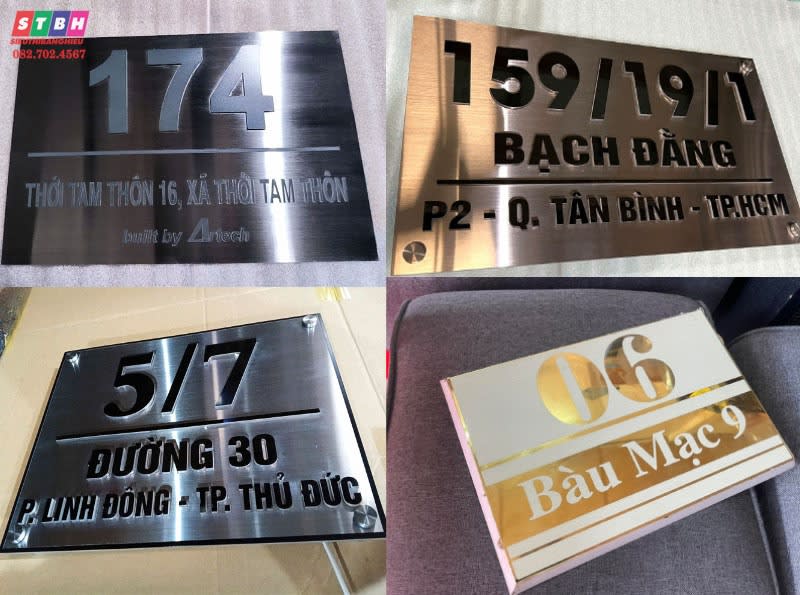 Xưởng sản xuất bảng số nhà alu uy tín