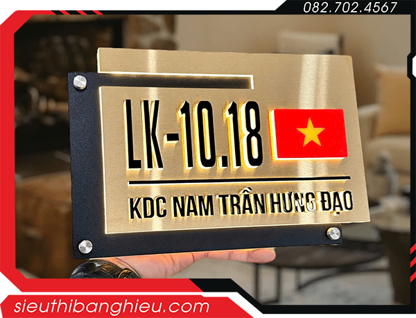 Bảng số nhà đèn led