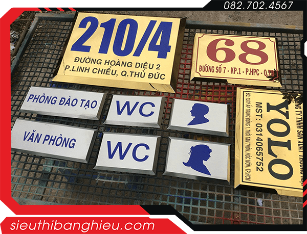Làm Bảng Số Nhà Inox Tại TP.HCM - Bền Đẹp Và Sang Trọng