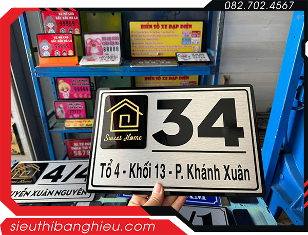 Làm Bảng Số Nhà Alu Tại Tp.hcm – Giá Tốt, Giao Nhanh