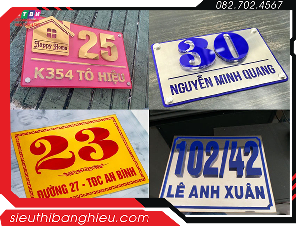 Làm Bảng Số Nhà Mica Tại TP.HCM – Giá Tốt, Thi Công Nhanh