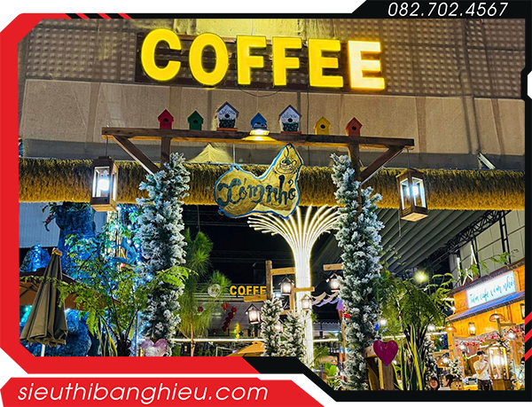 Dịch Vụ Làm Bảng Hiệu Cafe Đẹp, Thi Công Trọn Gói Ở TPHCM