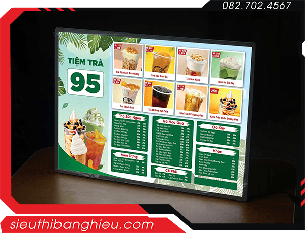 Hộp đèn menu led siêu mỏng