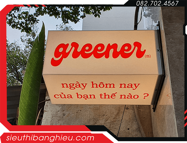 Hộp đèn mica 4 mặt