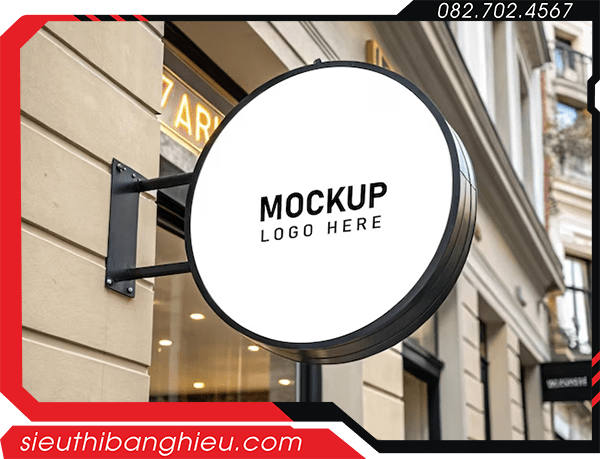 Hộp đèn tròn 2 mặt