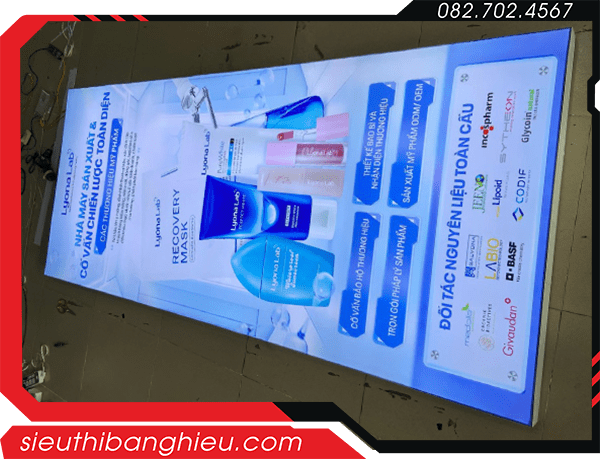 Hộp đèn không viền nhét cạnh