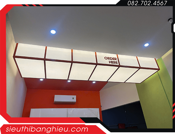 Hộp Đèn Order Here